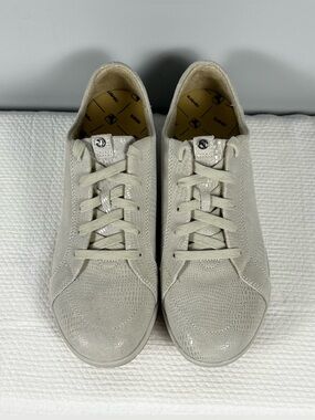 Revere Athens Women's Sneakers in the Oyster Lizard textured leather‎ Size 10W